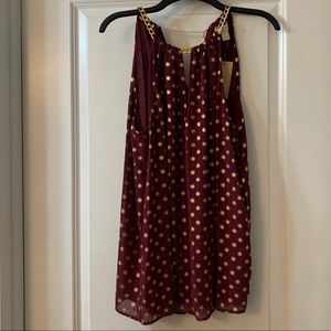 Burgundy women top